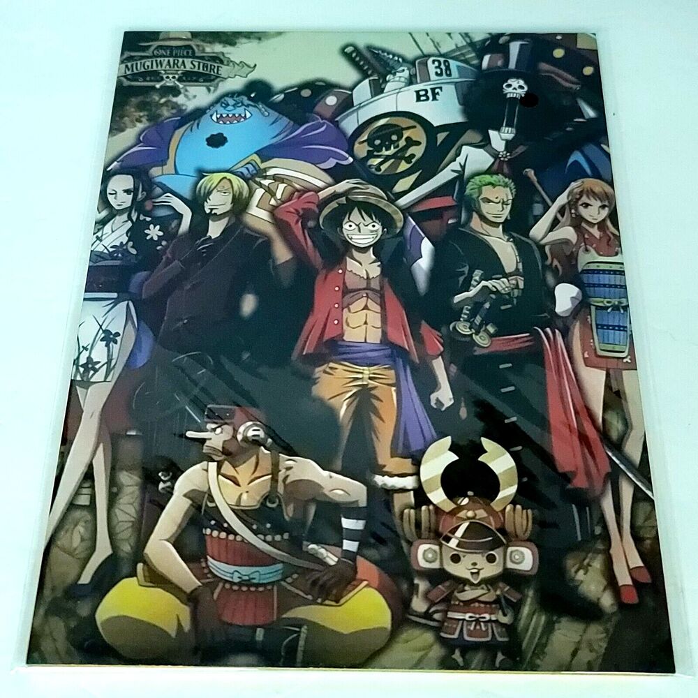 Full Crew Nami Luffy One Piece #088 Double-sided Art Size A4 8" x 11" Waifu Card